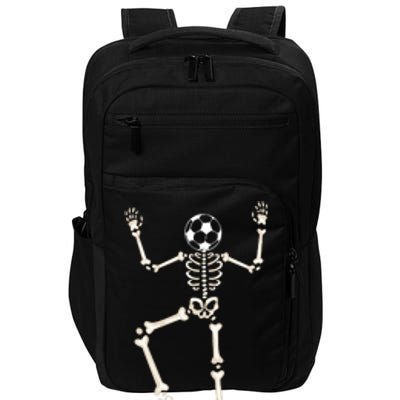 Dabbing Skeleton Soccer Halloween Impact Tech Backpack