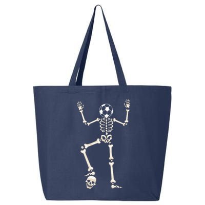 Dabbing Skeleton Soccer Halloween 25L Jumbo Tote