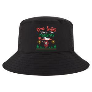 Dear Santa She Is The Naughty One Matching Christmas Couple Cute Gift Cool Comfort Performance Bucket Hat