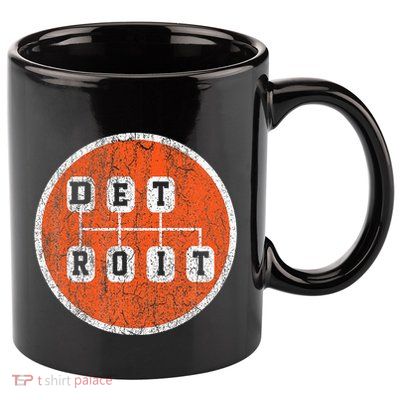 Detroit Stick Shift Detroit 11oz C Handle Ceramic Mug