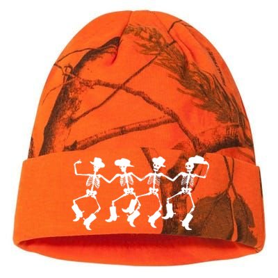 Dancing Skeletons Spooky Halloween Cowboys Line Dance Kati Licensed 12" Camo Beanie