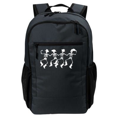 Dancing Skeletons Spooky Halloween Cowboys Line Dance Daily Commute Backpack