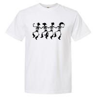 Dancing Skeletons Spooky Halloween Cowboys Line Dance Garment-Dyed Heavyweight T-Shirt