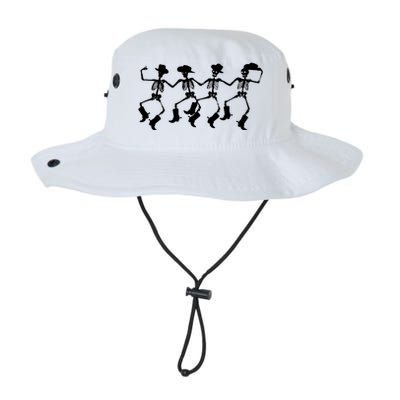 Dancing Skeletons Spooky Halloween Cowboys Line Dance Legacy Cool Fit Booney Bucket Hat