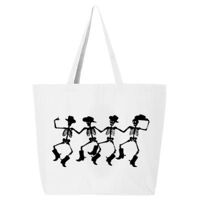 Dancing Skeletons Spooky Halloween Cowboys Line Dance 25L Jumbo Tote