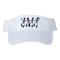 Dancing Skeletons Spooky Halloween Cowboys Line Dance Valucap Bio-Washed Visor