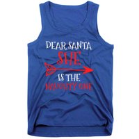 Dear Santa She Is The Naughty One Gift Tank Top