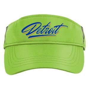 Detroit Sports Script Adult Drive Performance Visor