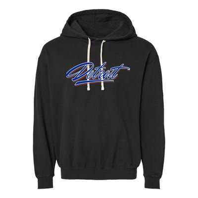 Detroit Sports Script Garment-Dyed Fleece Hoodie