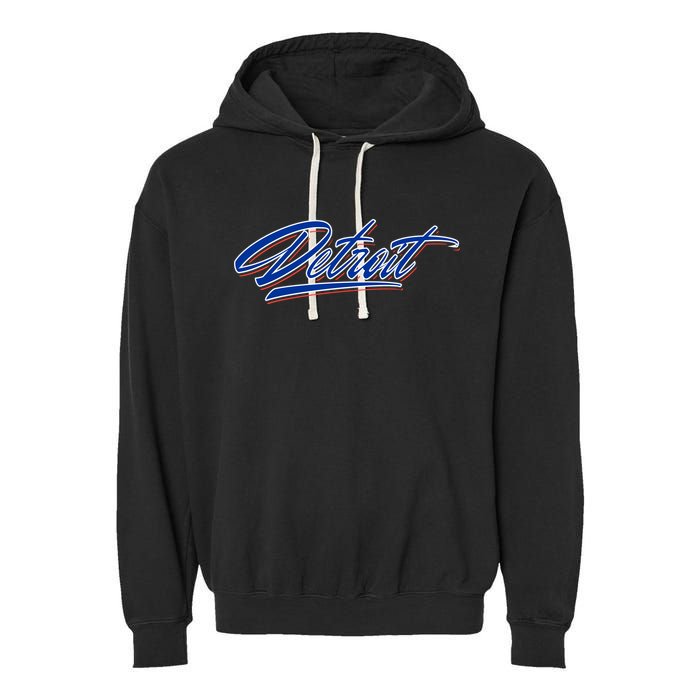 Detroit Sports Script Garment-Dyed Fleece Hoodie
