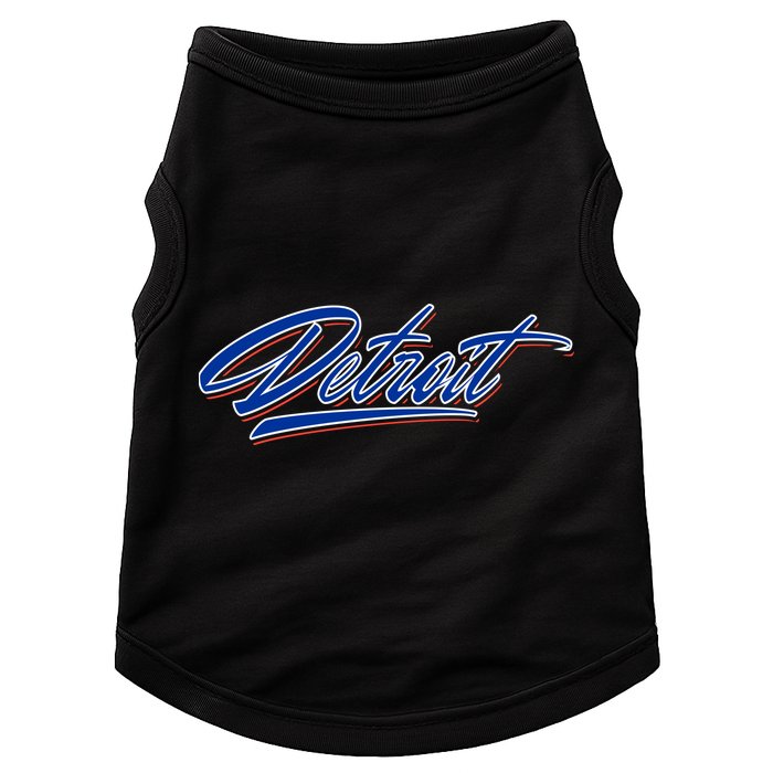 Detroit Sports Script Doggie Tank