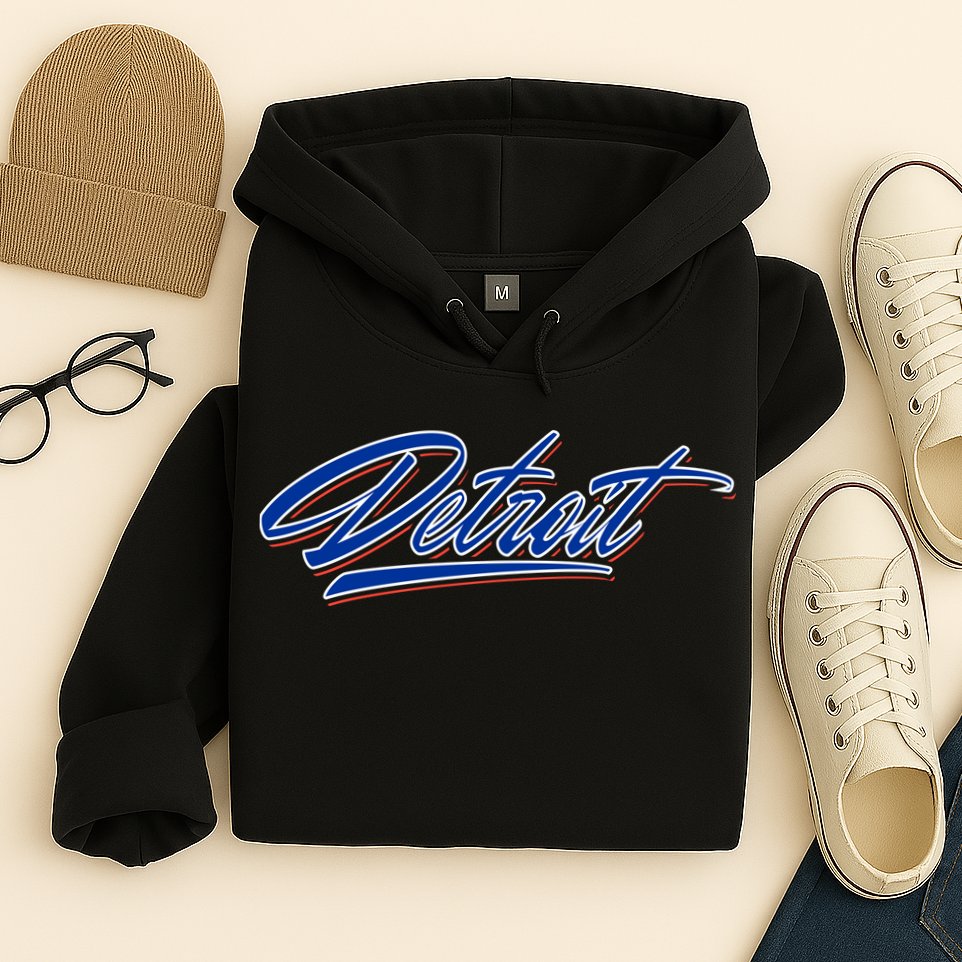 Detroit Sports Script Hoodie