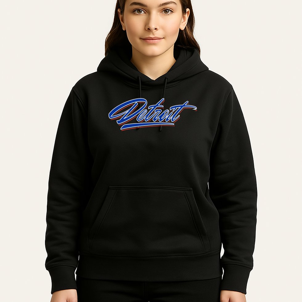 Detroit Sports Script Hoodie