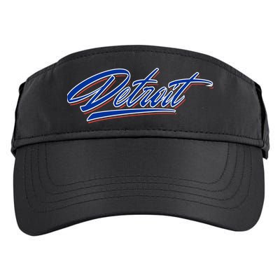 Detroit Sports Script Adult Drive Performance Visor