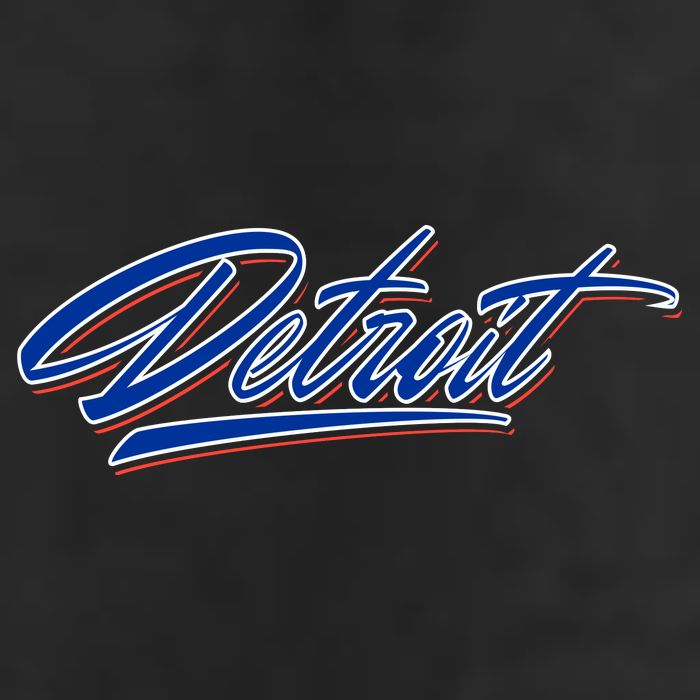 Detroit Sports Script Adult Drive Performance Visor