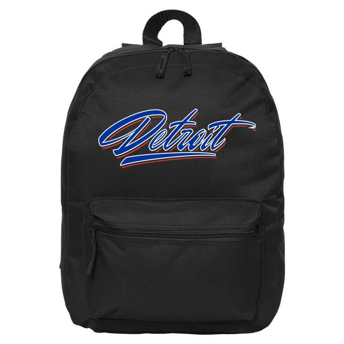 Detroit Sports Script 16 in Basic Backpack