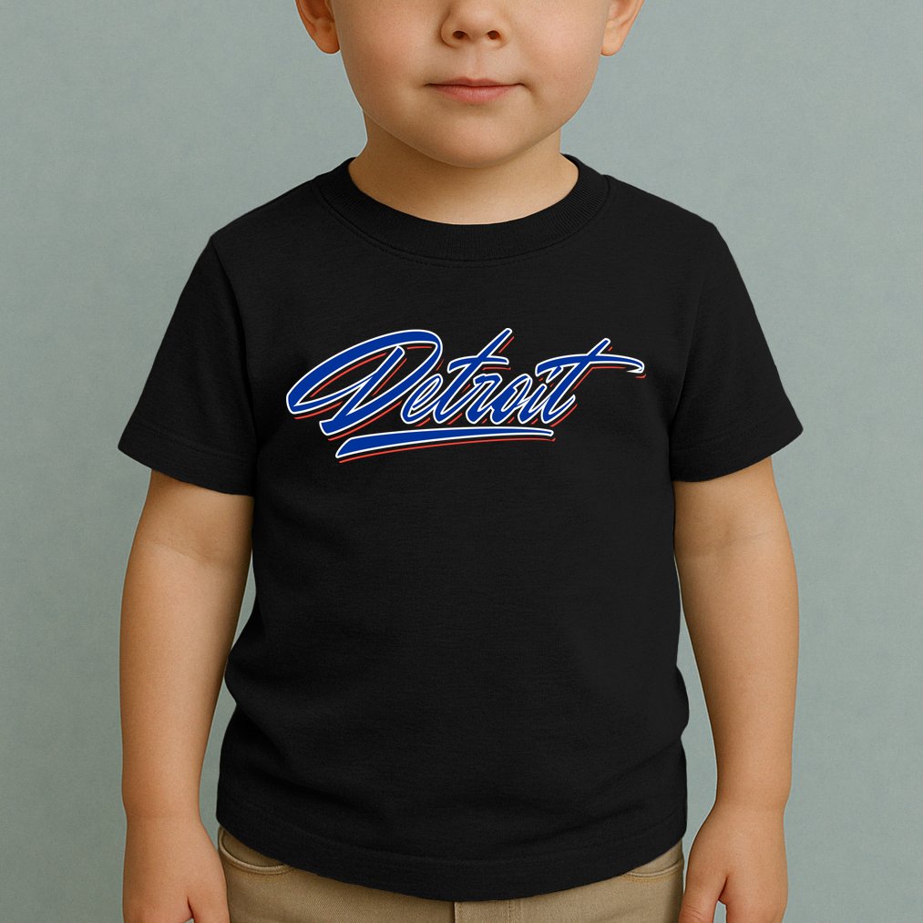 Detroit Sports Script Toddler T-Shirt