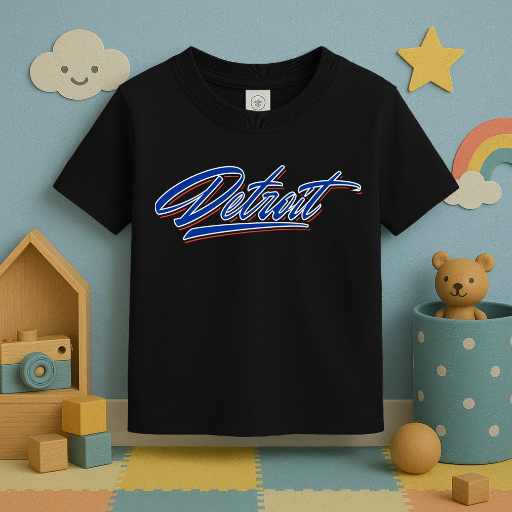 Detroit Sports Script Toddler T-Shirt