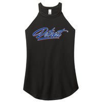 Detroit Sports Script Women's Perfect Tri Rocker Tank