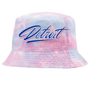 Detroit Sports Script Tie-Dyed Bucket Hat