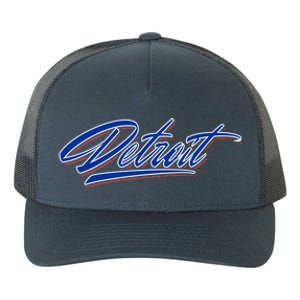 Detroit Sports Script Yupoong Adult 5-Panel Trucker Hat