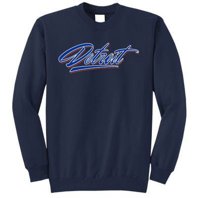 Detroit Sports Script Tall Sweatshirt