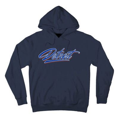 Detroit Sports Script Tall Hoodie