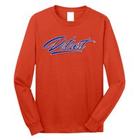 Detroit Sports Script Long Sleeve Shirt