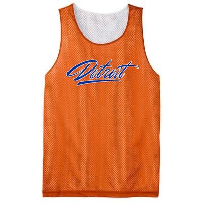 Detroit Sports Script Mesh Reversible Basketball Jersey Tank