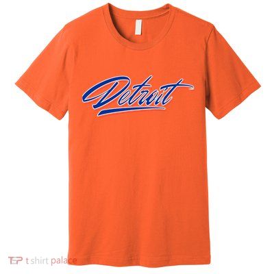 Detroit Sports Script Premium T-Shirt