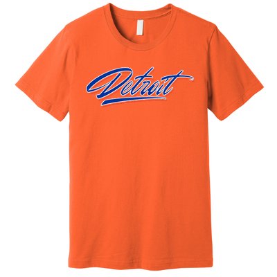 Detroit Sports Script Premium T-Shirt