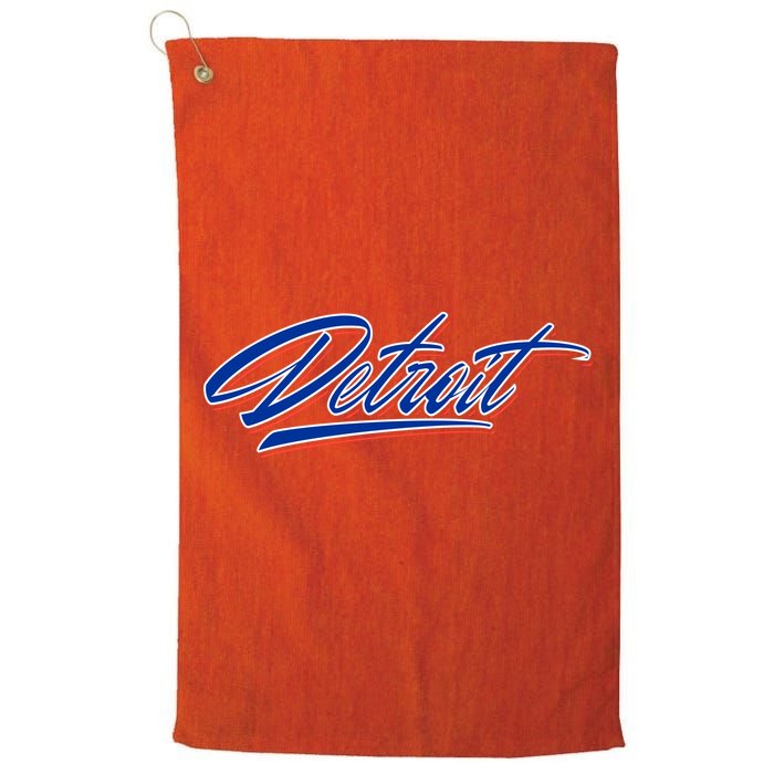 Detroit Sports Script Golf Towel