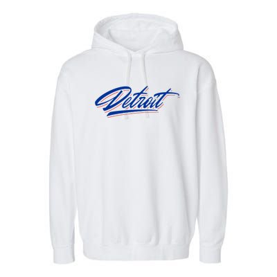 Detroit Sports Script Garment-Dyed Fleece Hoodie