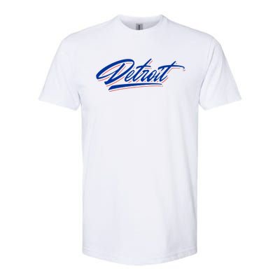 Detroit Sports Script Softstyle CVC T-Shirt