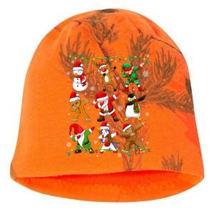 Dabbing Santa Snow Gingerbread Penguin Xmas Great Gift Kati - Camo Knit Beanie