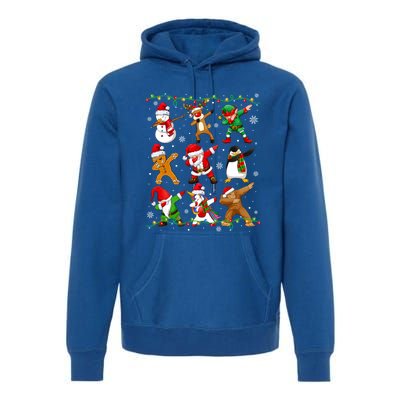 Dabbing Santa Snow Gingerbread Penguin Xmas Great Gift Premium Hoodie