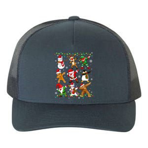 Dabbing Santa Snow Gingerbread Penguin Xmas Great Gift Yupoong Adult 5-Panel Trucker Hat