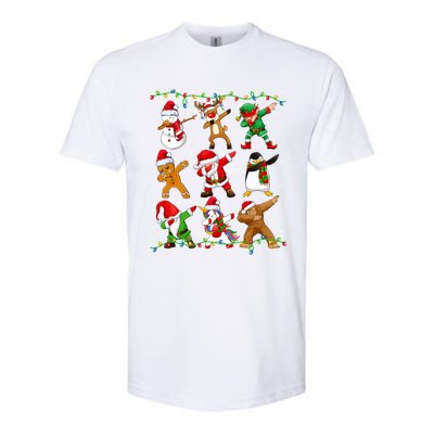 Dabbing Santa Snow Gingerbread Penguin Xmas Great Gift Softstyle® CVC T-Shirt