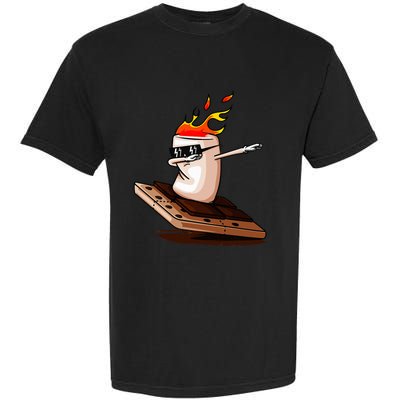 Dabbing SMores Smores Roasting Marshmallow Camping Bonfire Garment-Dyed Heavyweight T-Shirt