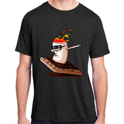 Dabbing SMores Smores Roasting Marshmallow Camping Bonfire Adult ChromaSoft Performance T-Shirt