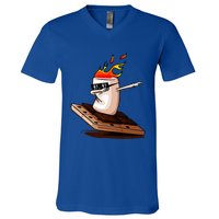 Dabbing SMores Smores Roasting Marshmallow Camping Bonfire V-Neck T-Shirt