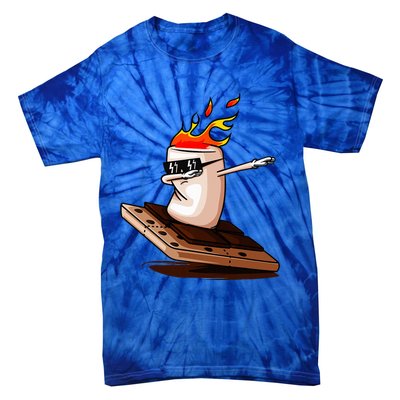 Dabbing SMores Smores Roasting Marshmallow Camping Bonfire Tie-Dye T-Shirt