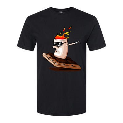 Dabbing SMores Smores Roasting Marshmallow Camping Bonfire Softstyle CVC T-Shirt