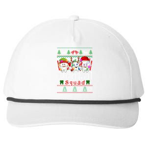 Dental Squad Santa Elf Reindeer Dentist Ugly Xmas Sweater Cute Gift Snapback Five-Panel Rope Hat