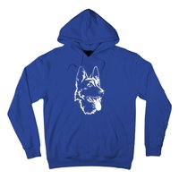 Dog Silhouette Sitting Gift Ger Shepherd Gift Hoodie