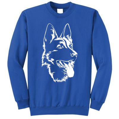 Dog Silhouette Sitting Gift Ger Shepherd Gift Sweatshirt