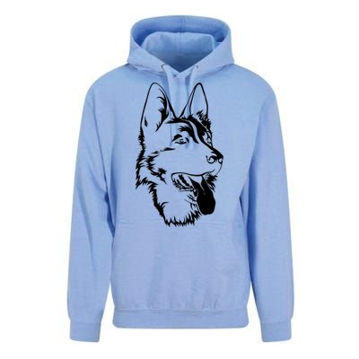 Dog Silhouette Sitting Gift Ger Shepherd Gift Unisex Surf Hoodie