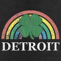 Detroit Shamrock St. Patrick's Day Rainbow Saint Paddy's Adult Drive Performance Visor