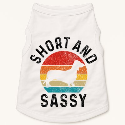 Dachshund Short & Sassy Wiener Dog Doxie Mom Funny Cute Gift Doggie Tank