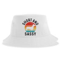 Dachshund Short & Sassy Wiener Dog Doxie Mom Funny Cute Gift Sustainable Bucket Hat